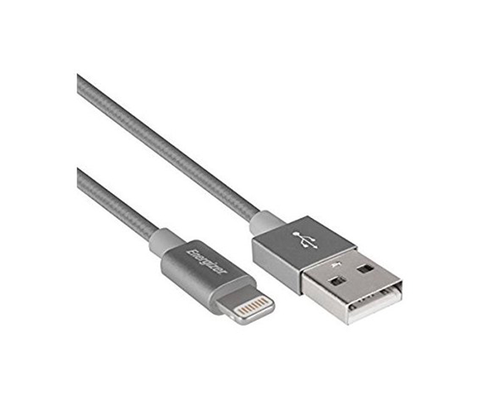 Energizer C13UBLIGGY4 1.2 Meter Hightech Metallic Lightning USB Cable - Grey - Zoom Image 1