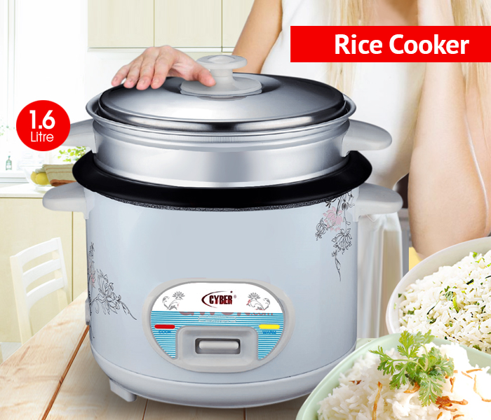 Cyber CYRC-7173 1.6 Litre Stainless Steel Multi functional Automatic Rice Cooker - Zoom Image