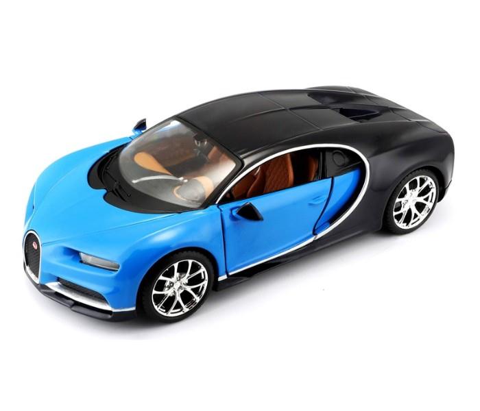 Maisto Tech 31514 Bugatti Chiron Blue and Black - Zoom Image 1