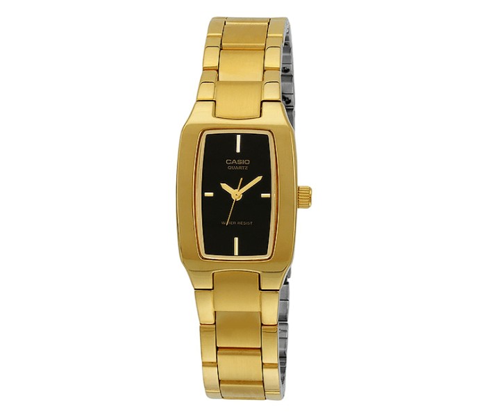 Casio LTP-1165N-1CDF Womens Analog Watch Gold and Black - Zoom Image