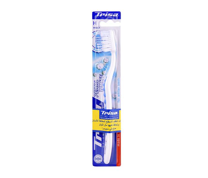 Trisa Pearl White Hard Toothbrush - Zoom Image