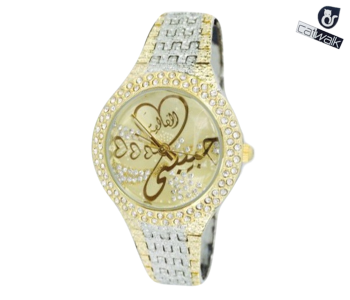 Catwalk CW-146 Genuine quality Fashionable Cz Watch For Women - Gold - Zoom Image