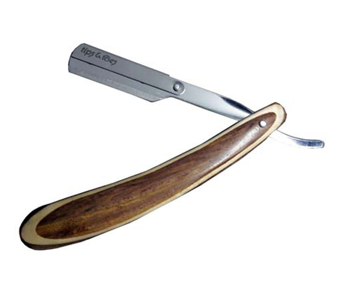 Tips & Toes TT-693 Professional Straight Razor for Classic Shaving, Pure Natural Wood Handmade Handle - Zoom Image 5