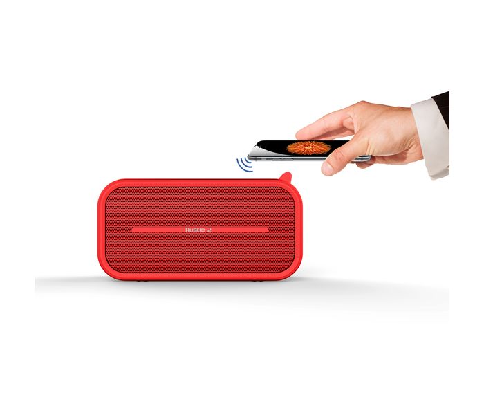 Promate Rustic-2 Portable IPX5 Water-Resistant Wireless Speaker - Red - Zoom Image 1