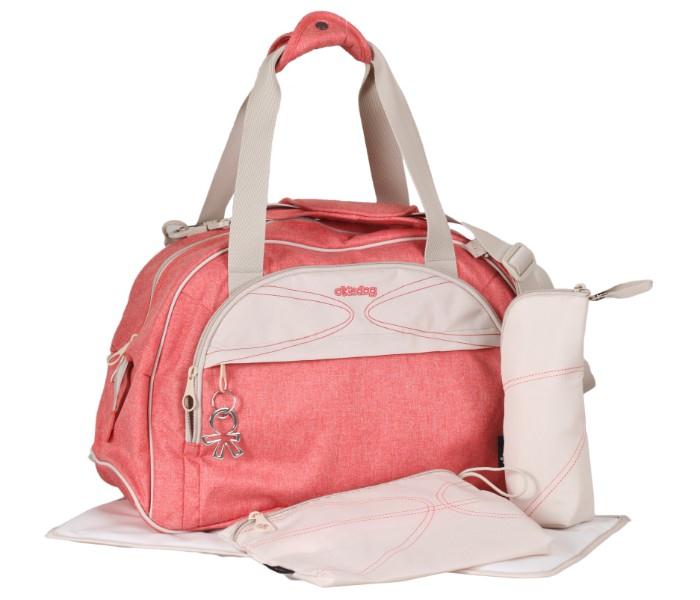 Okiedog 35001 Urban Coral Melange Shuttle Diaper Bag - Coral - Zoom Image