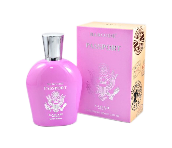 Paris 100ml Zarah Scents Passport Pink Eau De Parfum for Women - Zoom Image 1