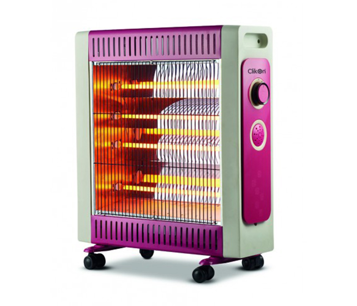 Clikon CK4206 1100 - 2200 Watts Room Heater, Pink - Zoom Image