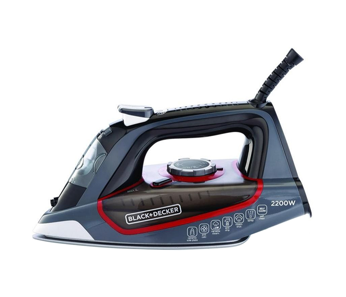 Black and Decker X2050-B5 2200W Steam Iron with Ceramic Soleplate - Zoom Image