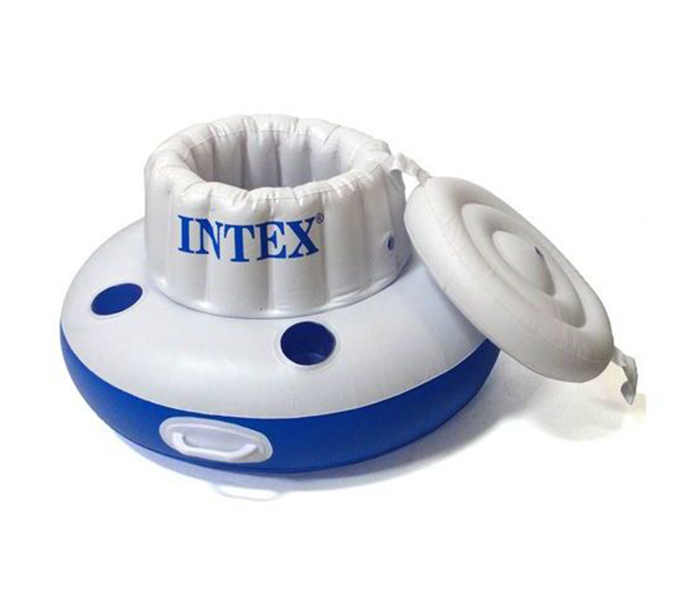 Intex ZX-58820 Inflatable Mega Chill Floating Cooler - White & Blue - Zoom Image 3