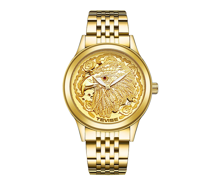 Tevise 9006-1 Eagle Men's Luxury Mechanical Watch - Gold - Zoom Image