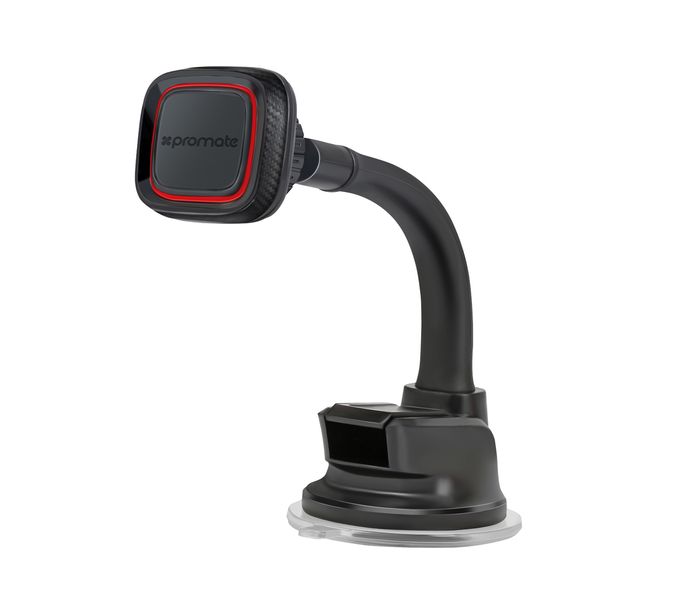 Promate MagMount-4 Universal Dashboard Magnetic Car Mount Holder with 360 Degree Rotation - Maroon - Zoom Image 7