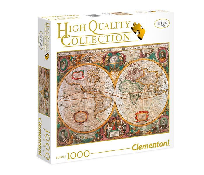 Clementoni 95982 High Quality Collection Old Map Adult Puzzle - 1000 Pieces - Zoom Image 2