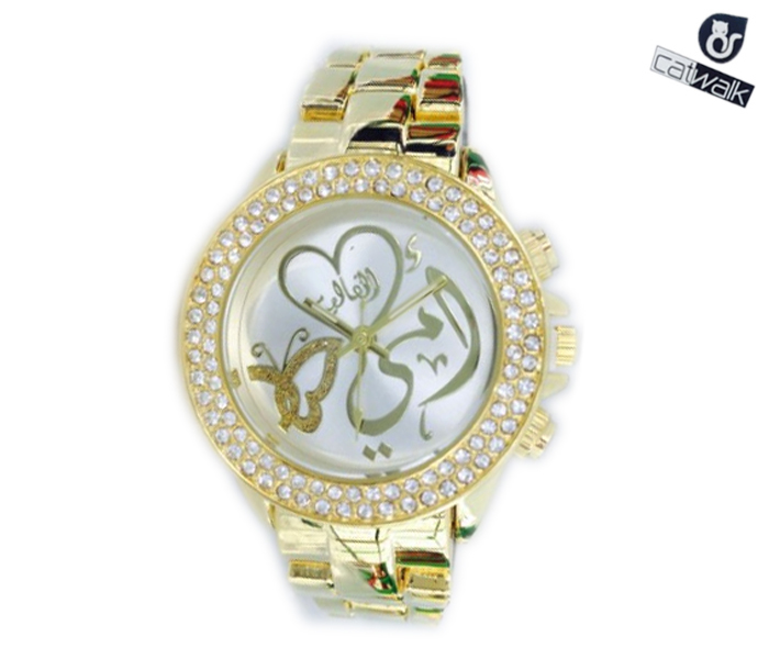 Catwalk CW-164 Genuine quality Fashionable Cz Watch For Women - Gold - Zoom Image