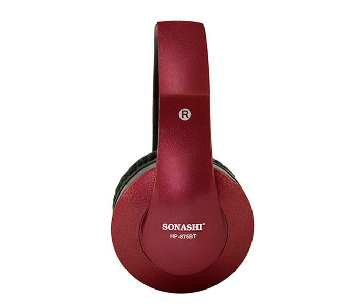 Sonashi HP-875BT Wireless Bluetooth Headphone - Maroon - Zoom Image 7