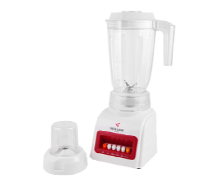 Mebashi ME-BL1006 4 Speed 2 in 1 Blender 350 Watts with 1.5 Liter Jar White - Zoom Image 1