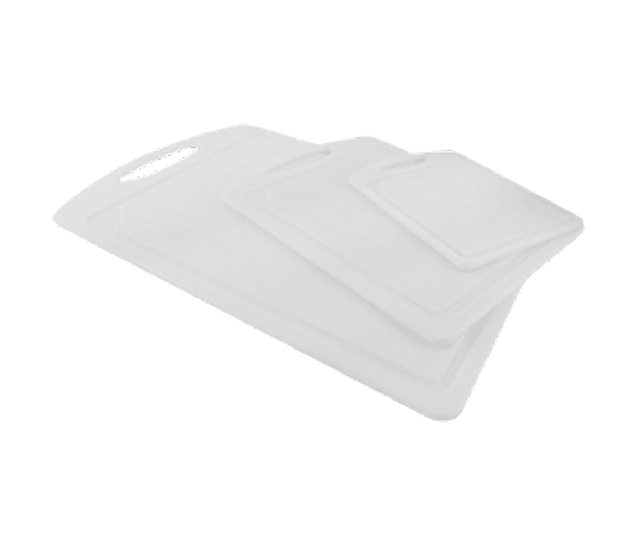 Royalford RF9203 3 Pieces Polyethylene Classic Cutting Board Set -White - Zoom Image 1