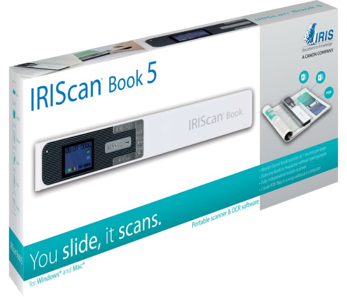 IRIS 458739 Scan Book 5 Portable Scanner White - Zoom Image 1