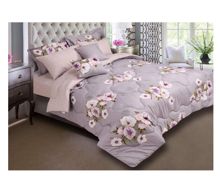 Home Concept Ar-044 Bed Printed Comforter Set - 8 Pcs - Zoom Image