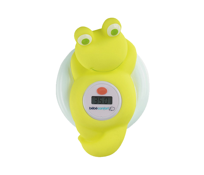 Bebe Confort 32000075 Frog Bath Electronic Thermometer - Green & White - Zoom Image