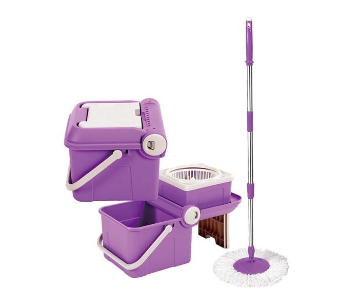 Royalford RF5825 Magic Spin Easymop with Folding Bucket - Purple - Zoom Image