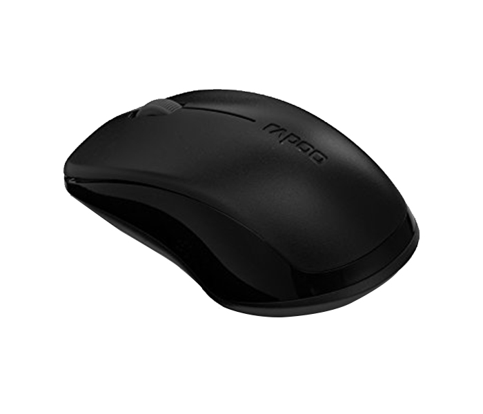 Rapoo 1620 2.4GHz Wireless Optical Mouse - Black - Zoom Image 1