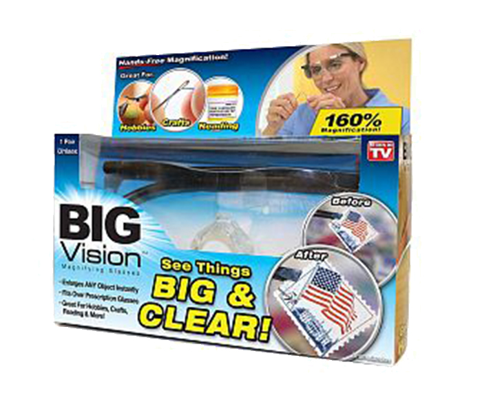 TV1601 Big Vision Hands Free 160x Larger Magnifying Glasses - Unisize - Zoom Image 3