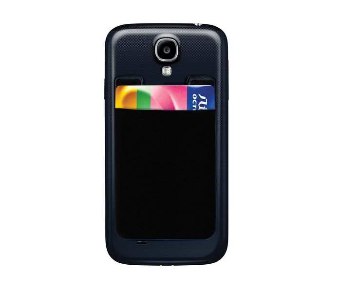 Promate Cardo 3M Rear Sticker Mobile Card Holder, Black - Zoom Image 1