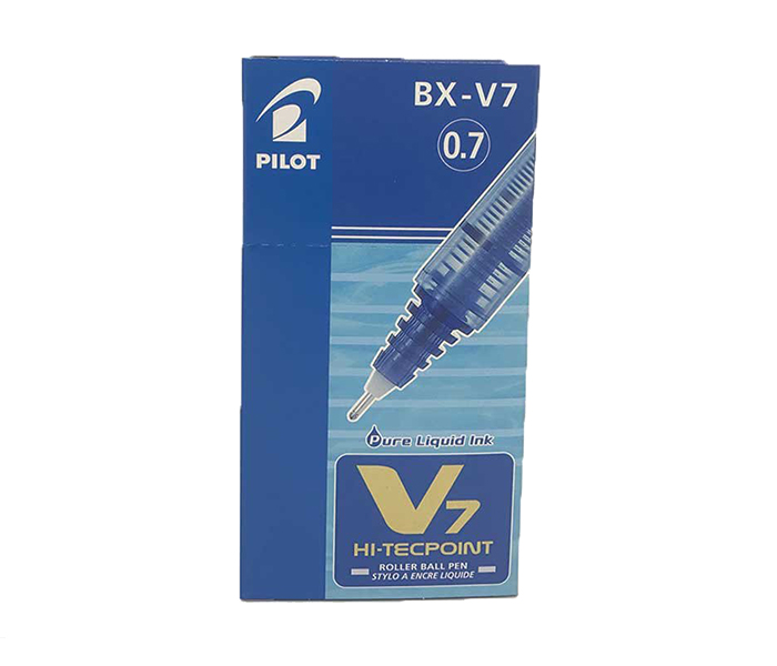 Pilot BX-V7 Hi-Tecpoint Rollerball Pen - Blue, Pack of 12 - Zoom Image 2