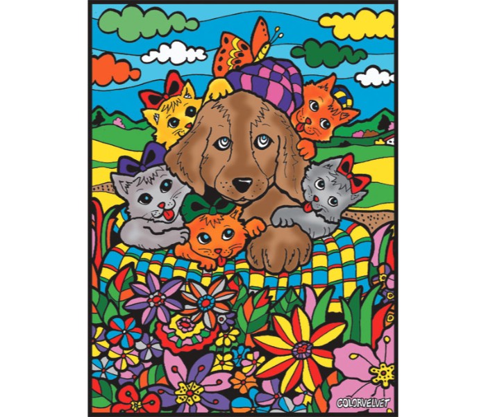 Color Velvet L70 Dogs and Cats Design Coloring System Multi Color - Zoom Image