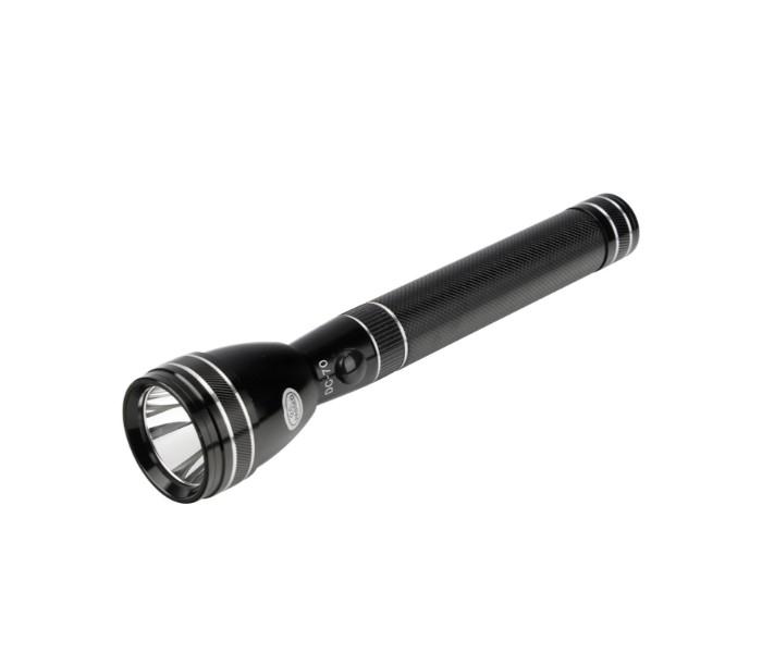 GHS DC-70 LED Rechargeable 2SC Aluminum Torch Light Black - Zoom Image 1