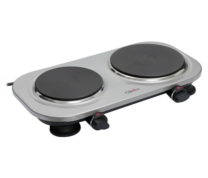 Clikon CK4358 Double Cast-Iron Hotplate - Zoom Image 1