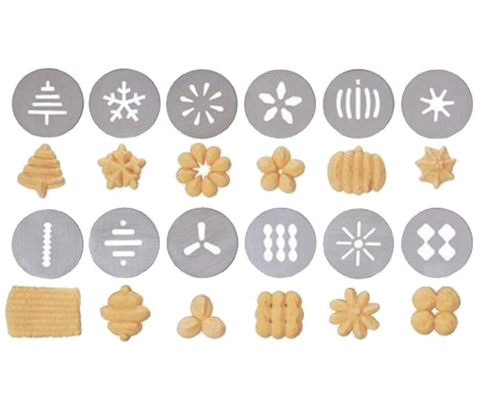 Yaneli Cookie Press & Cake Decorator Set - White - Zoom Image 2