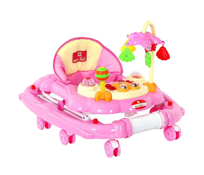 Baby Plus BP6003W Baby Walker with Music - Pink - Zoom Image 2