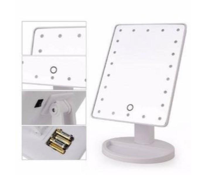 Portable Large LED Mirror  with 22 LED - Zoom Image 1