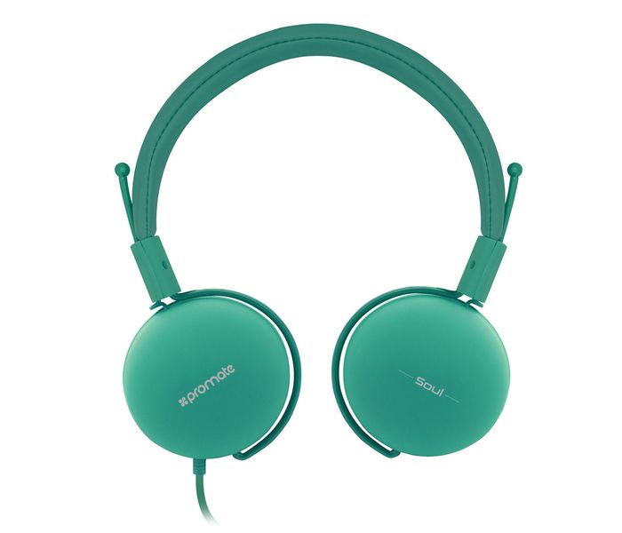 Promate Soul Lightweight Supra Aural Stereo Wired Headset, Green - Zoom Image 4