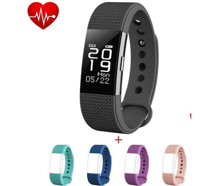 Cubes Smart Band Fitness Tracker with Activity and Heart Rate Measurement Waterproof NFS2 Assorted - Zoom Image 4