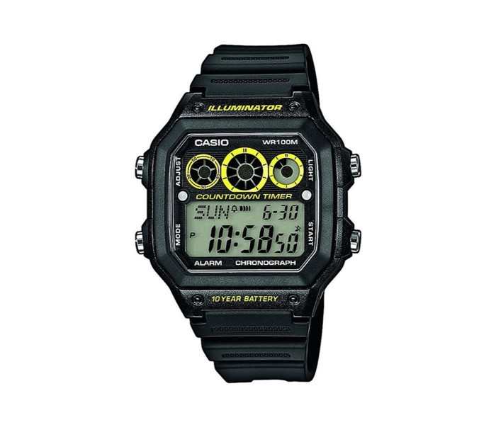 Casio AE-1300WH-1ADF Mens Sports Digital Watch Black - Zoom Image 3