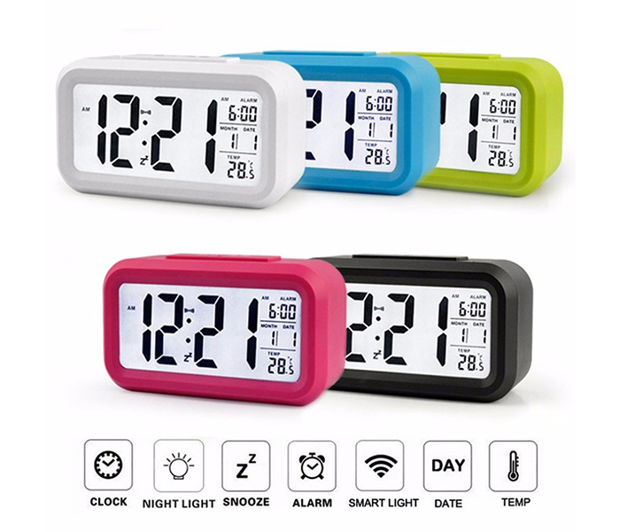 Smart Optical Back-lit Control LCD Digital Clock - Zoom Image 2