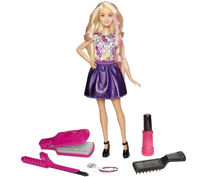 Barbie DWK49 Colorful Crimps and Curls Assorted - Zoom Image 1