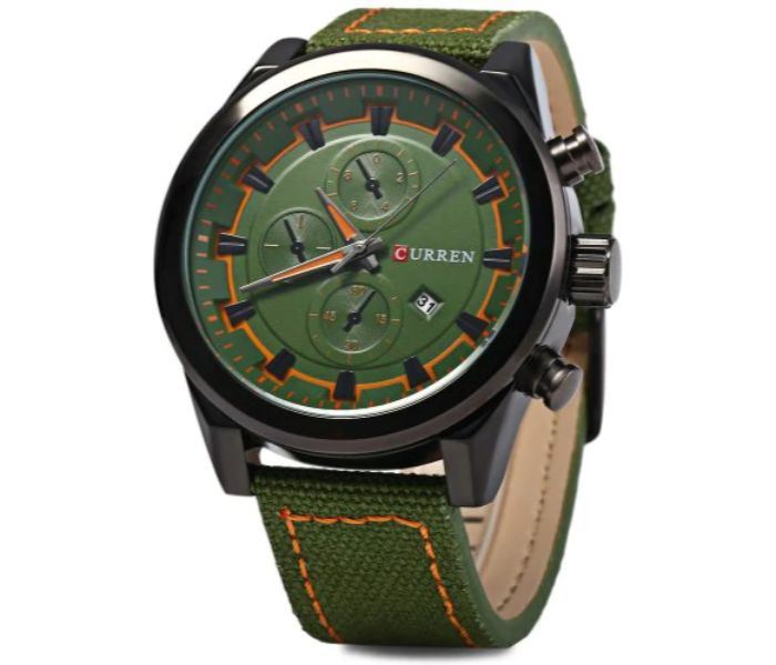 Curren 8196 Quartz Watch With Date Function For Men Green - Zoom Image