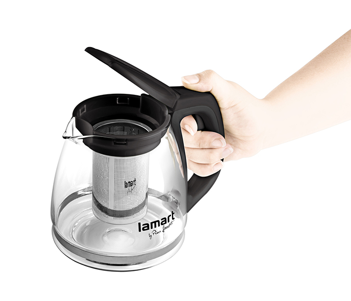 Lamart LT7025 Verre 1.1L Tea Kettle - Clear & Black - Zoom Image 3