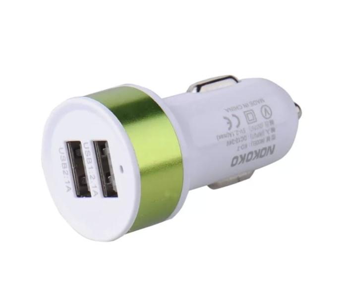 Universal Multi-Color 2 Port USB Car Charger - Zoom Image 2