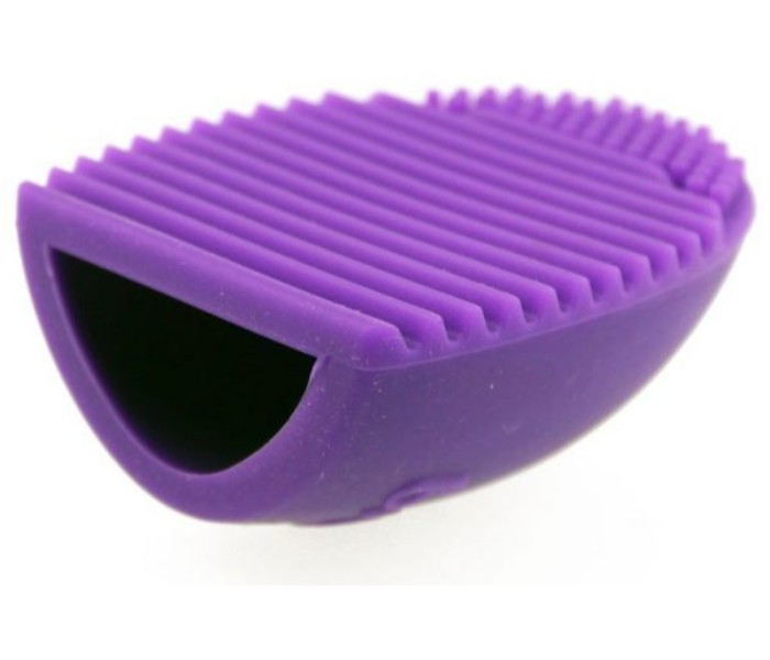 Egg Shape Makeup Brush Cleaner ESB3PR Purple - Zoom Image 1