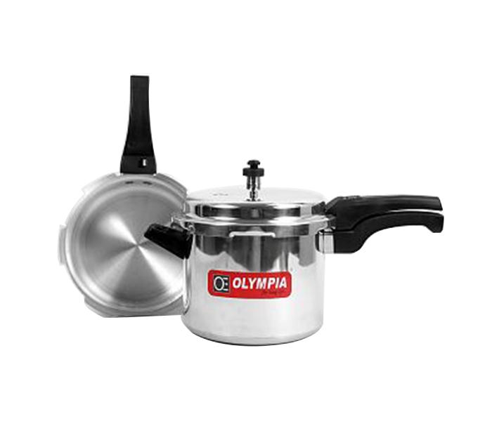 Olympia OE-155 5 Liter Aluminium Pressure Cooker & 2.5 Liter Aluminium Pressure Pan 2 in 1 Combo Set - Zoom Image 4