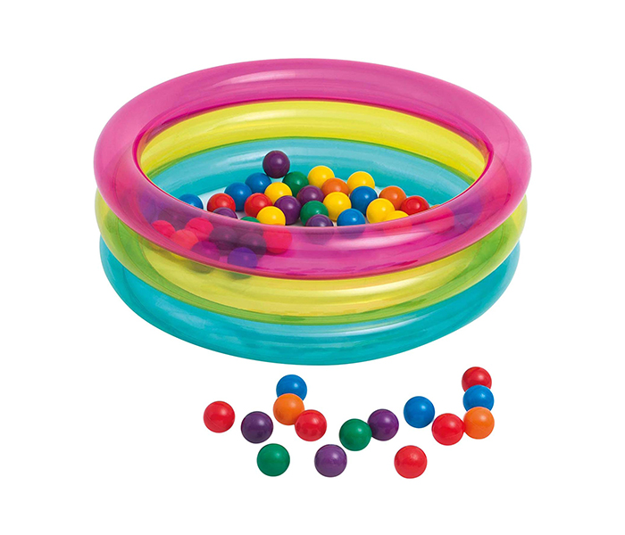 Intex ZX-48674 Inflatable Children's 3 Ring Baby Ball Pit - Zoom Image 2