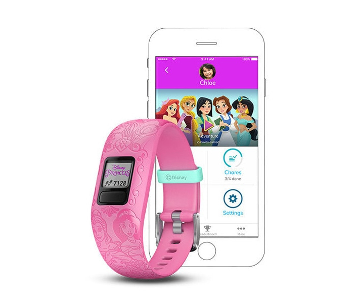 Garmin Activity Tracker Vivofitjr2 Smart Band For Kids - Princess Pink - Zoom Image 4