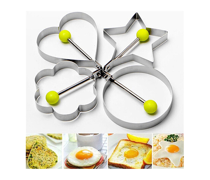 Taqdeer SW-389-LP Stainless Steel Fried Egg Mold Set - Silver - Zoom Image 2