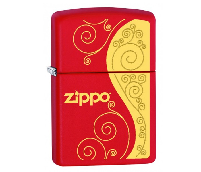 Zippo 233-040262 MP 326251 Regular Elegance Lighter Red and Gold - Zoom Image