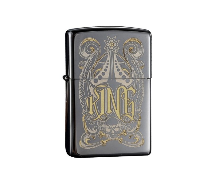 Zippo 28798 King Lighter Silver & Yellow - Zoom Image 2