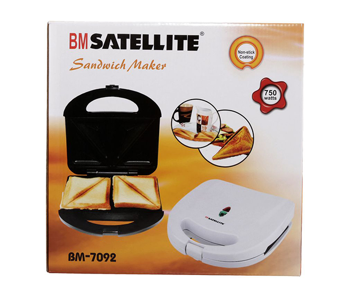 BM Satellite TN-200 2 Slice Sandwich Maker - White - Zoom Image 1